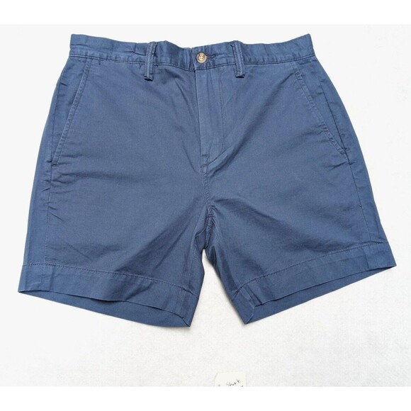 Polo Ralph Lauren Mens Stretch Shorts Sz 42 Classic Fit Chino Twill Blue No Tag - Picture 1 of 5